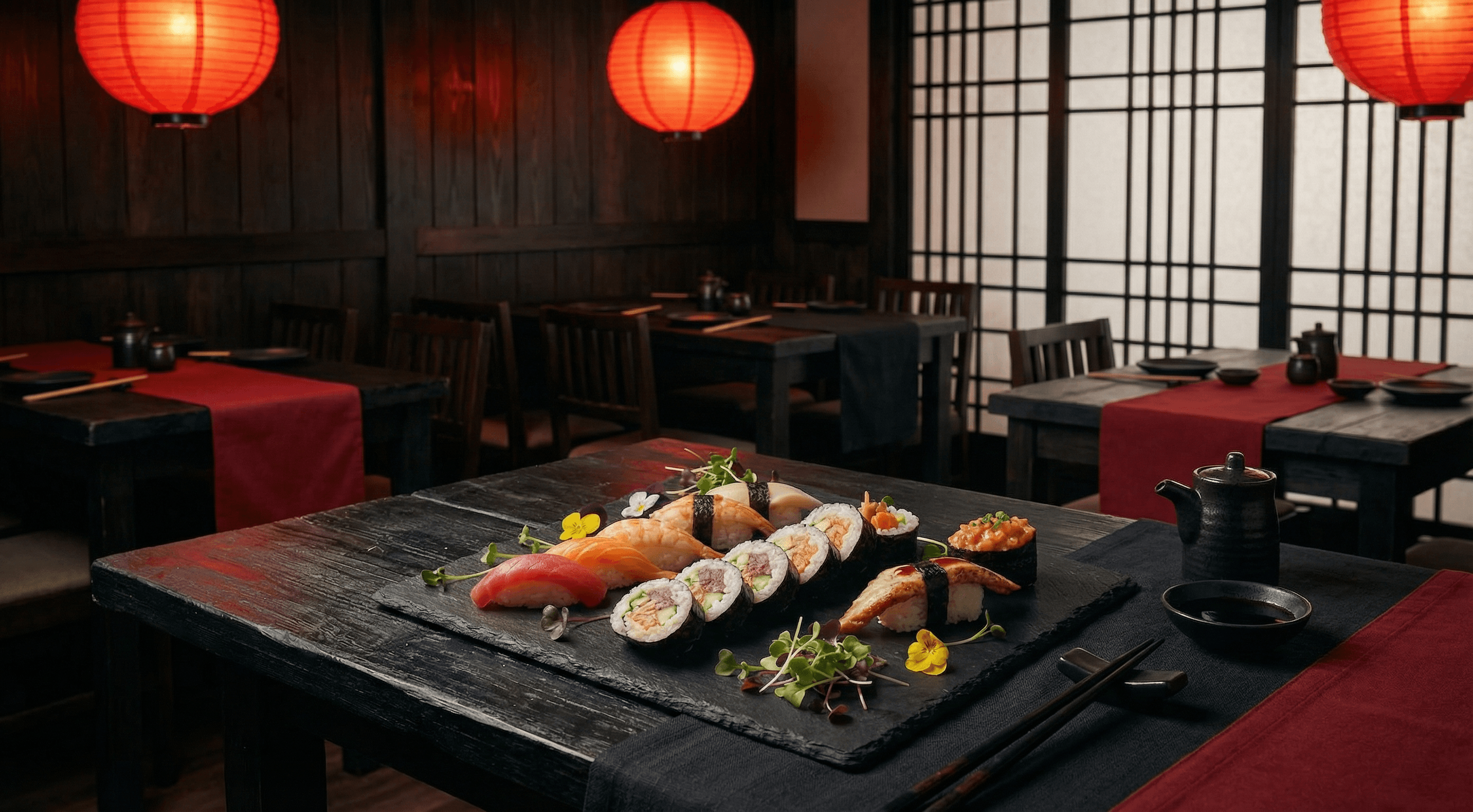 AI Sushi Background